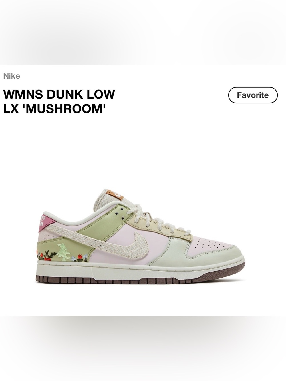 Nike WMNS Dunk Low LX Mushroom Pastel Pink & Sage